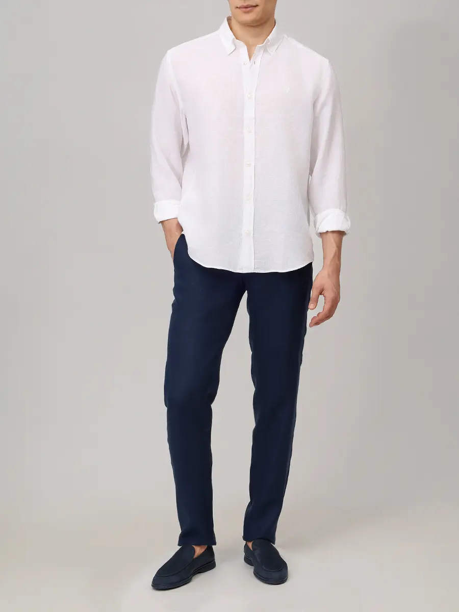 Рубашка Regular Fit льняная