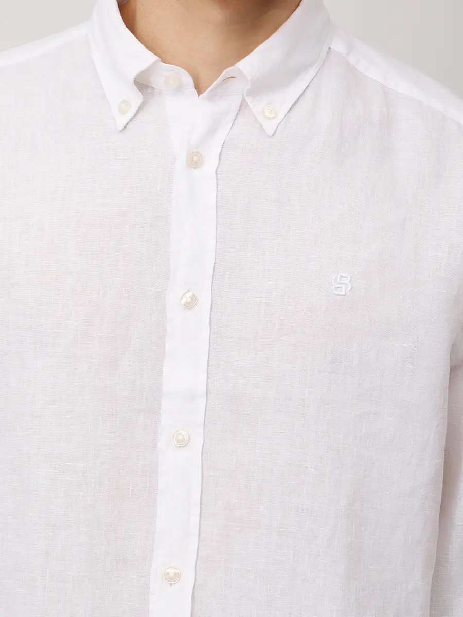 Рубашка Regular Fit льняная