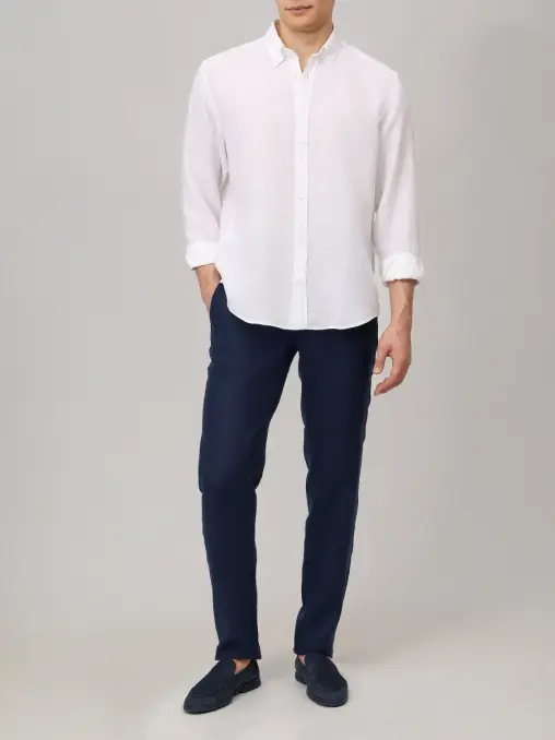 Рубашка Regular Fit льняная BOSS