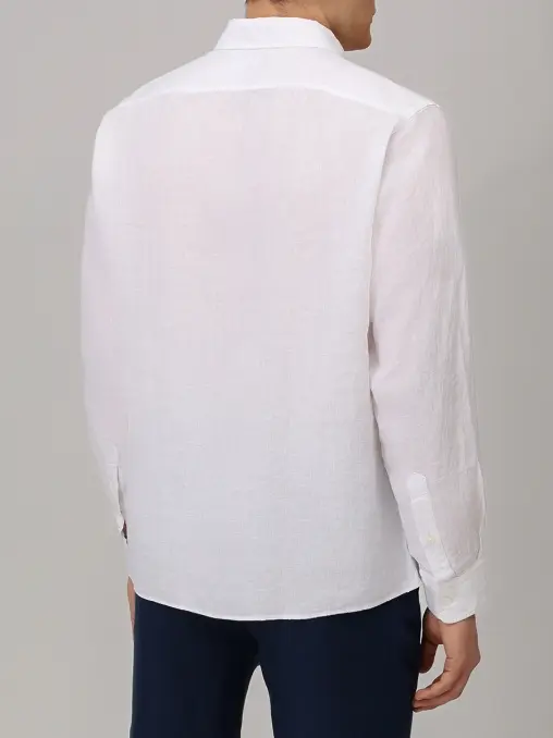Рубашка Regular Fit льняная BOSS
