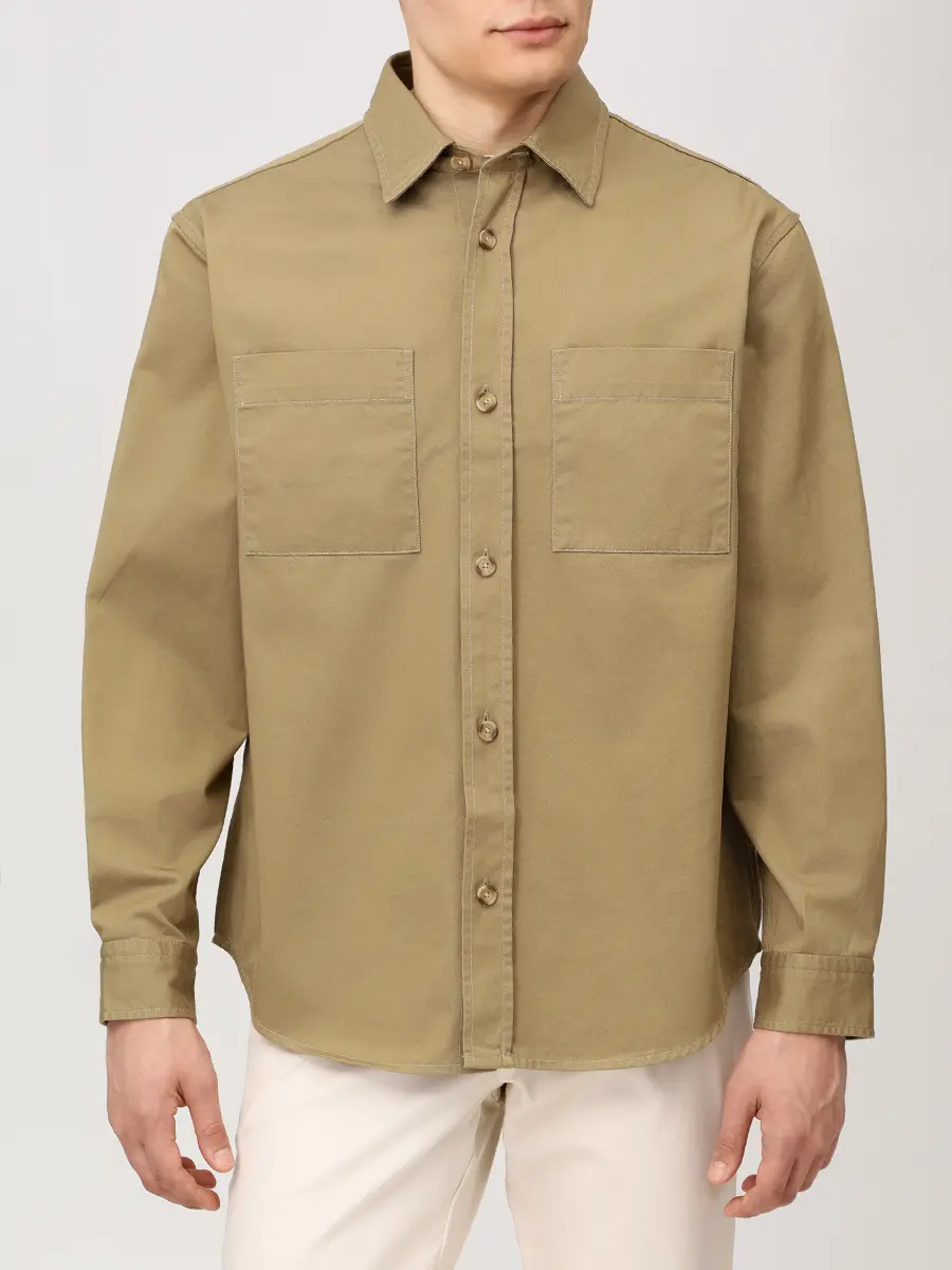 Рубашка Relaxed Fit хлопковая