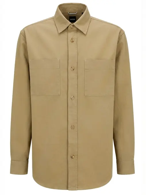 Рубашка Relaxed Fit хлопковая BOSS