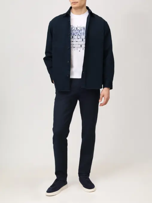 Рубашка Relaxed Fit хлопковая BOSS