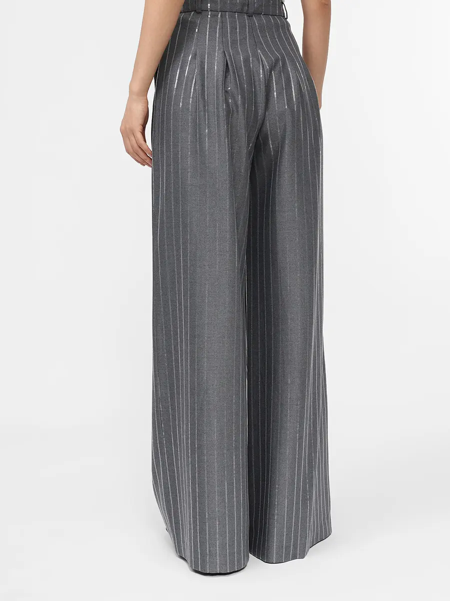 Брюки-палаццо с пайетками