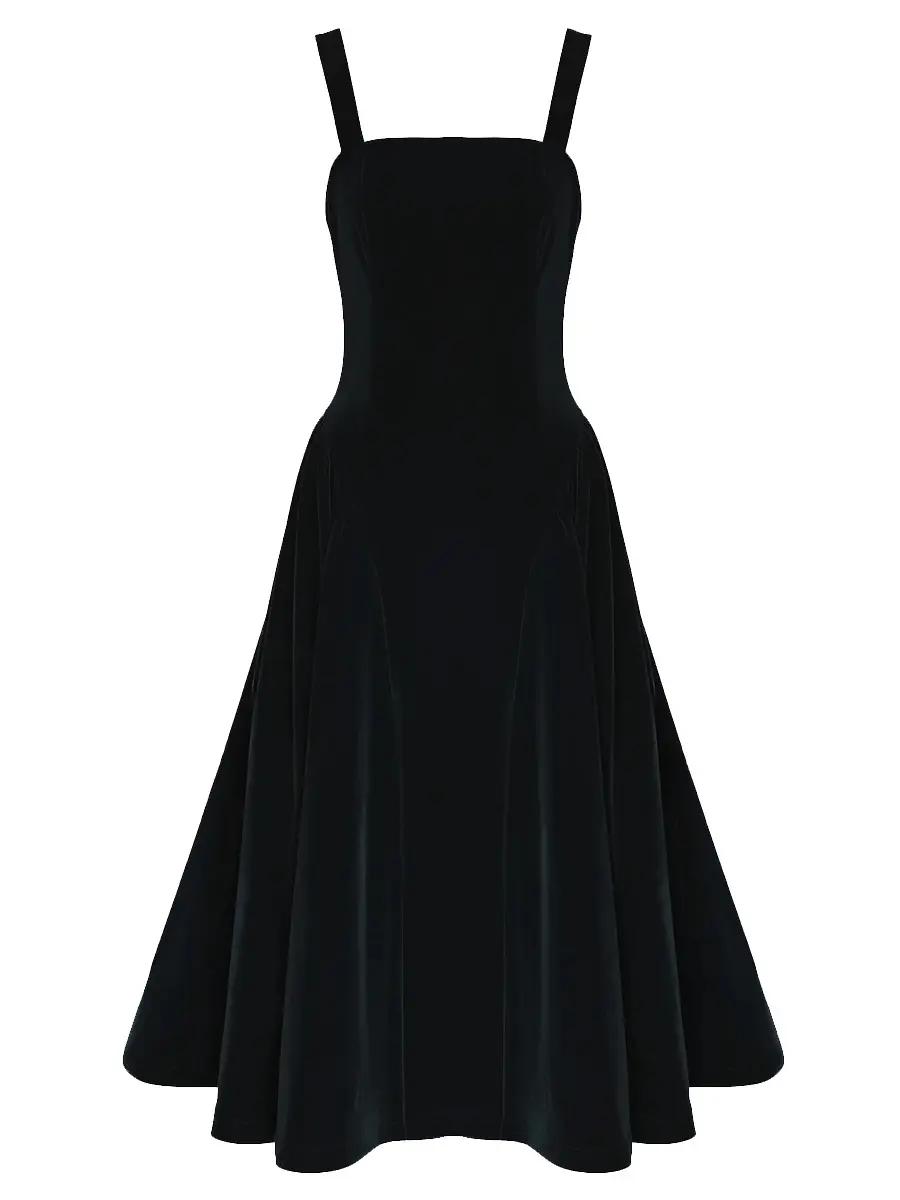 Платье бархатное