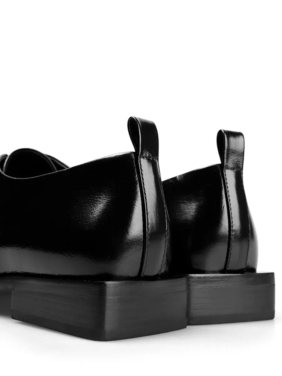 Полуботинки кожаные