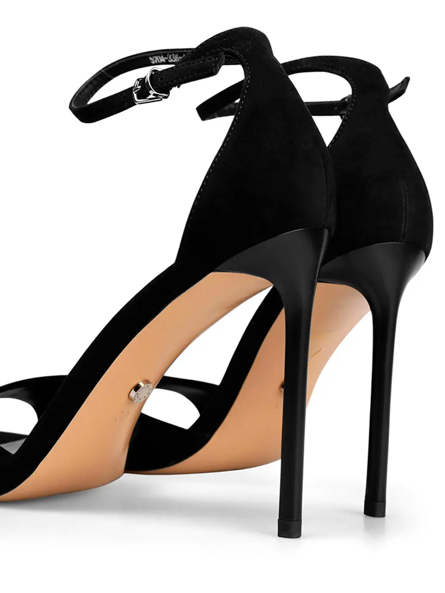 Босоножки замшевые