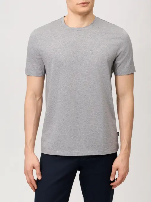 Футболка Slim Fit хлопковая BOSS