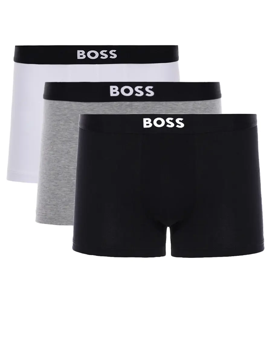 Набор из трех хлопковых трусов-боксеров