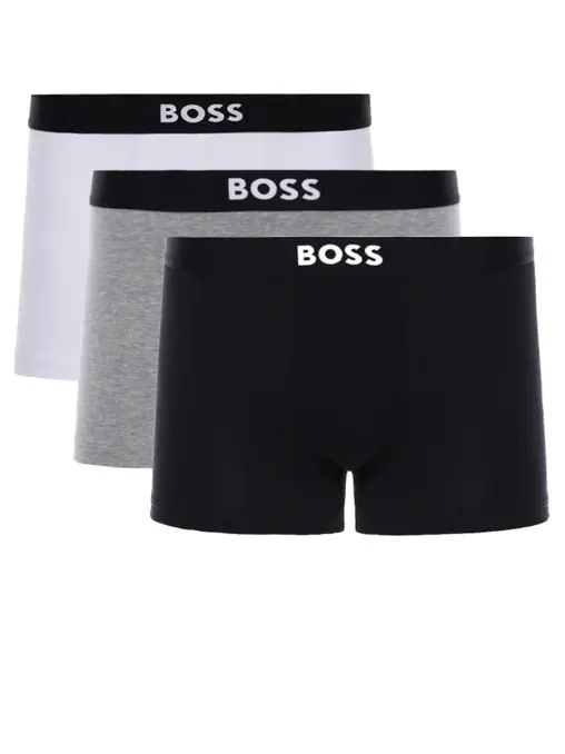 Набор из трех хлопковых трусов-боксеров BOSS