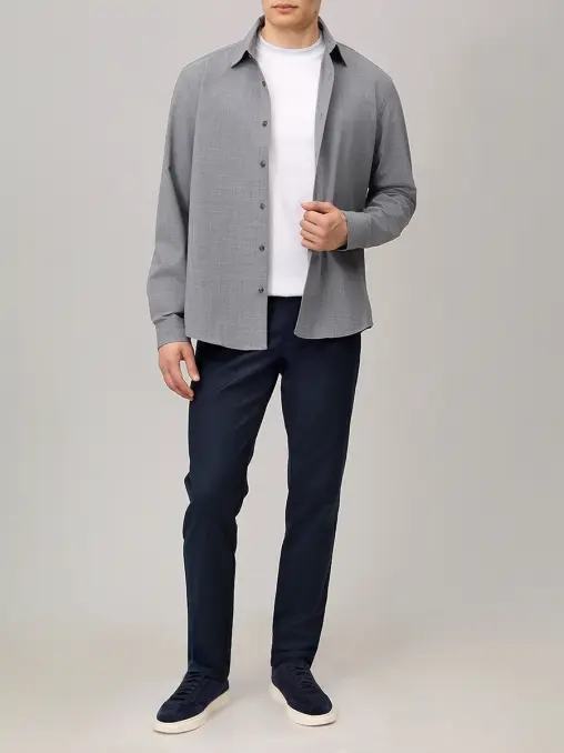 Футболка Slim Fit хлопковая BOSS