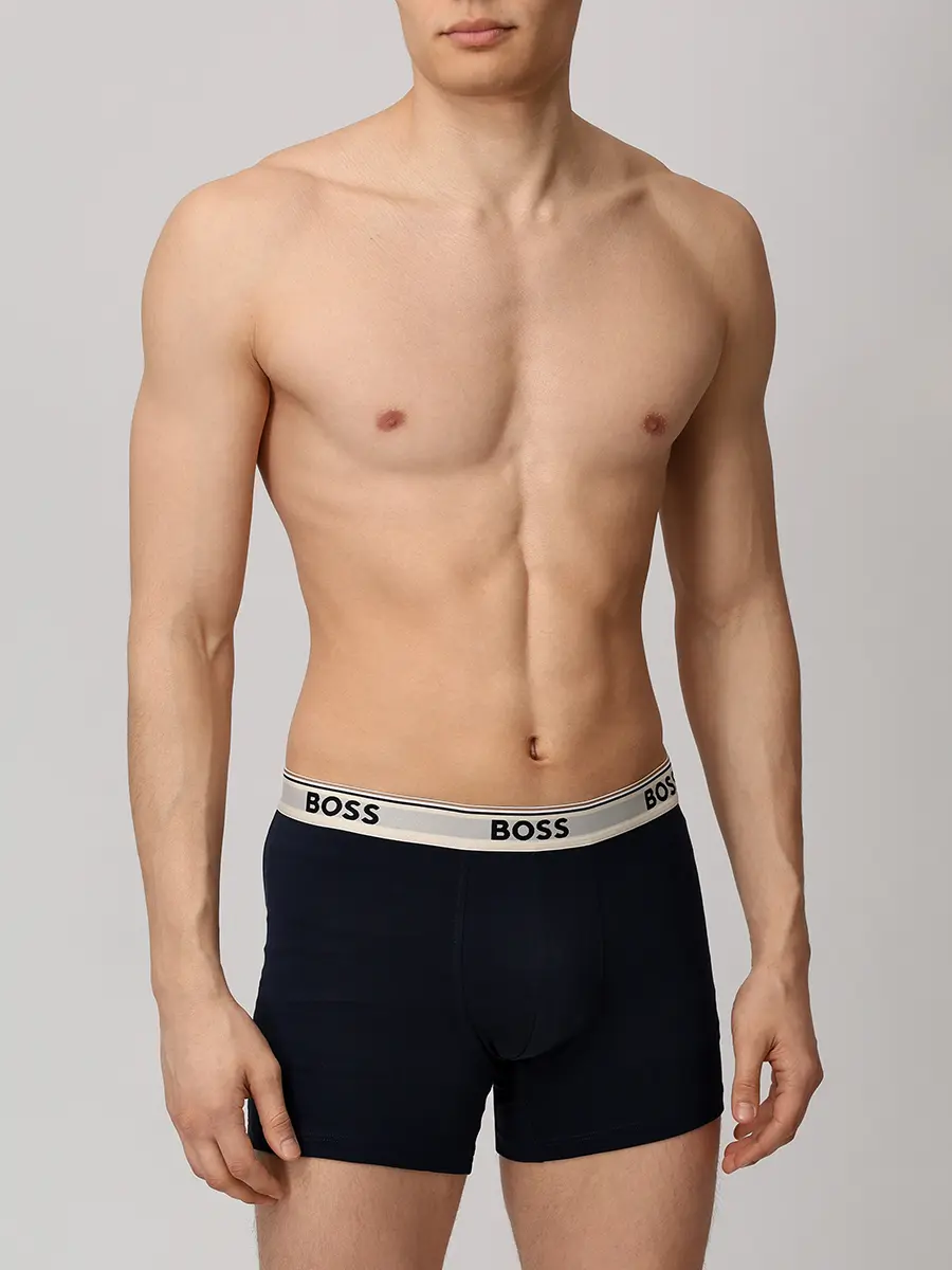 Набор из трех хлопковых трусов-боксеров