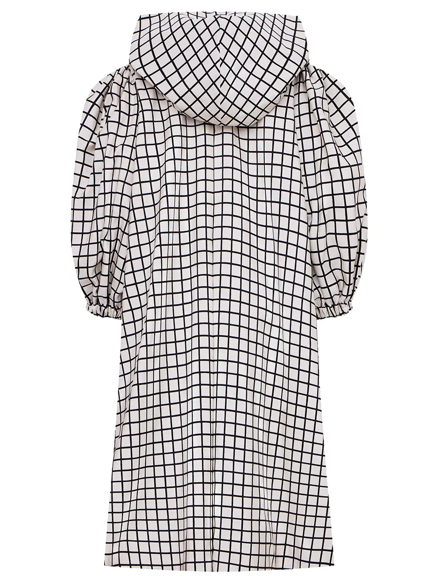 Кейп с бантом и капюшоном