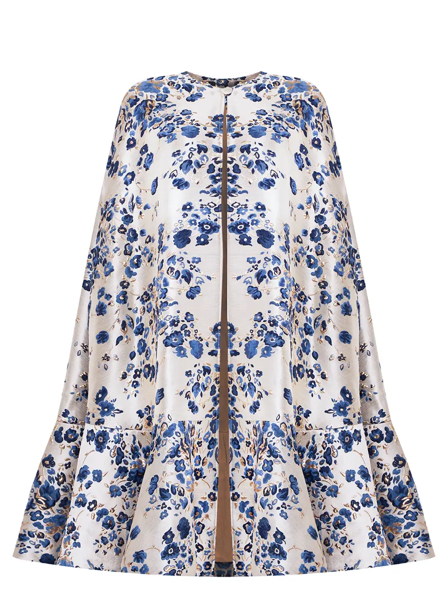 Кейп из мерцающего жаккарда