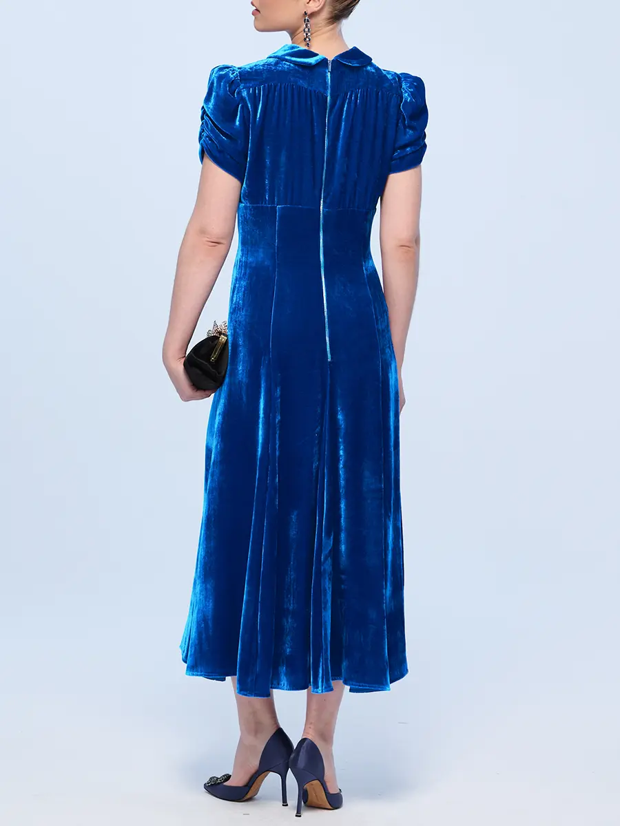 Платье бархатное