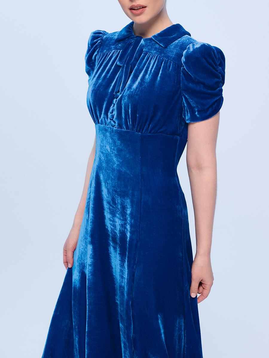 Платье бархатное