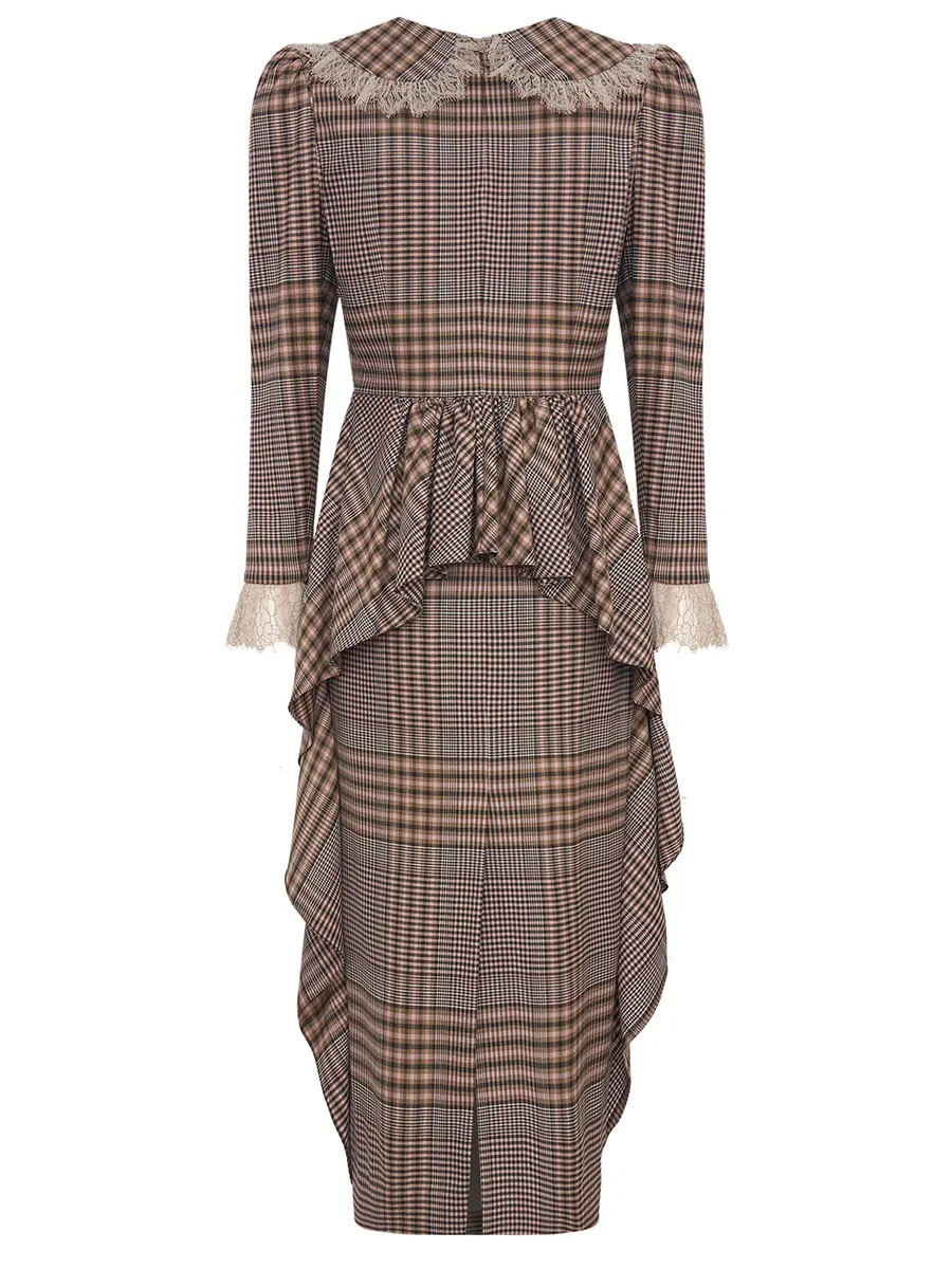 Платье из шерсти и шелка