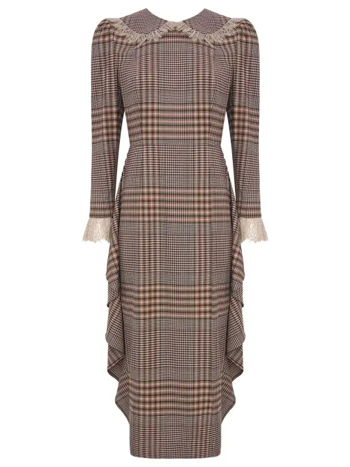 Платье из шерсти и шелка THE NAMES