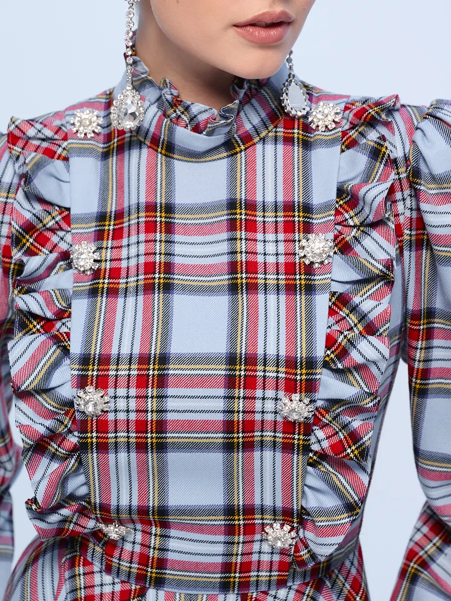 Платье с оборками