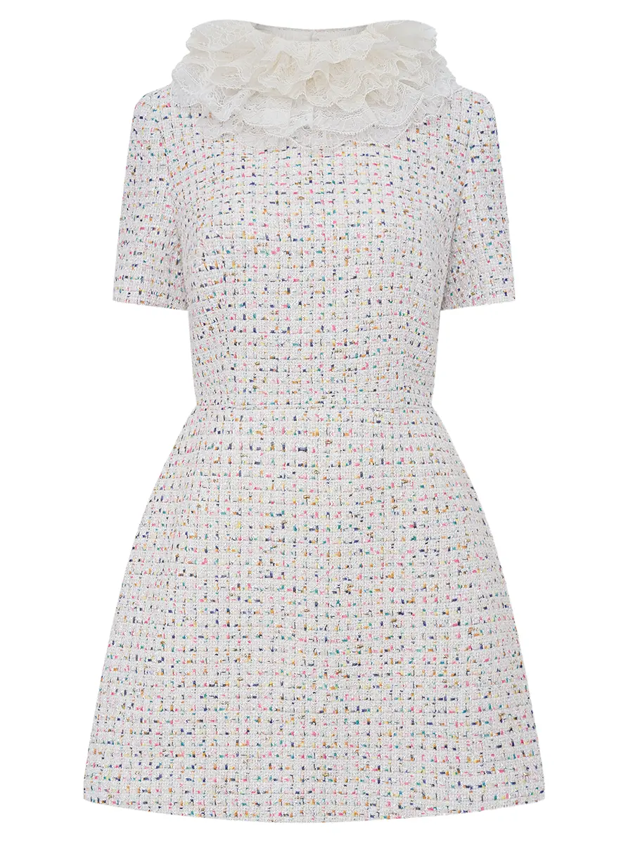 Платье твидовое