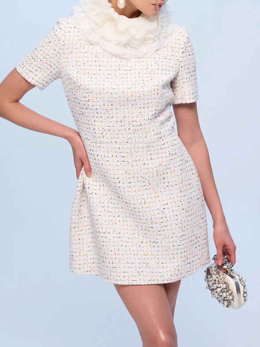 Платье твидовое