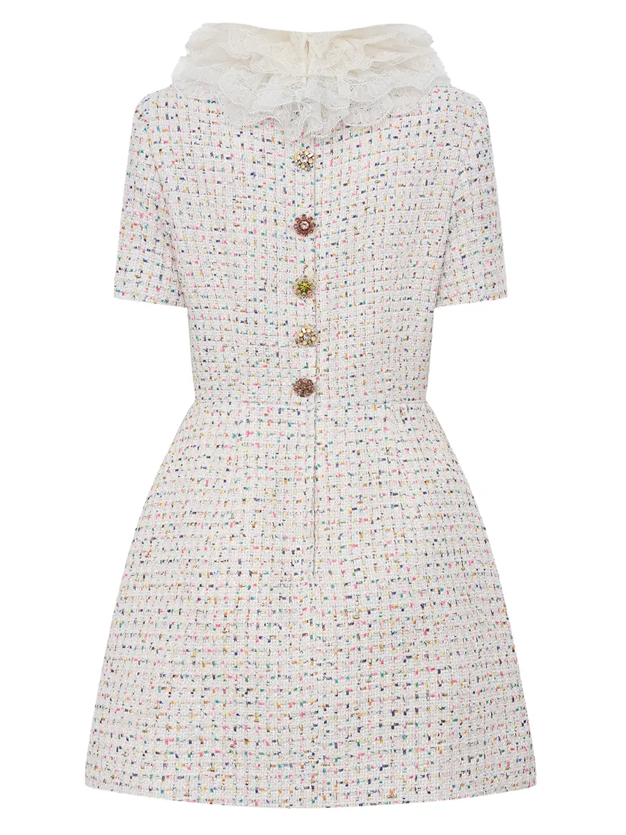 Платье твидовое