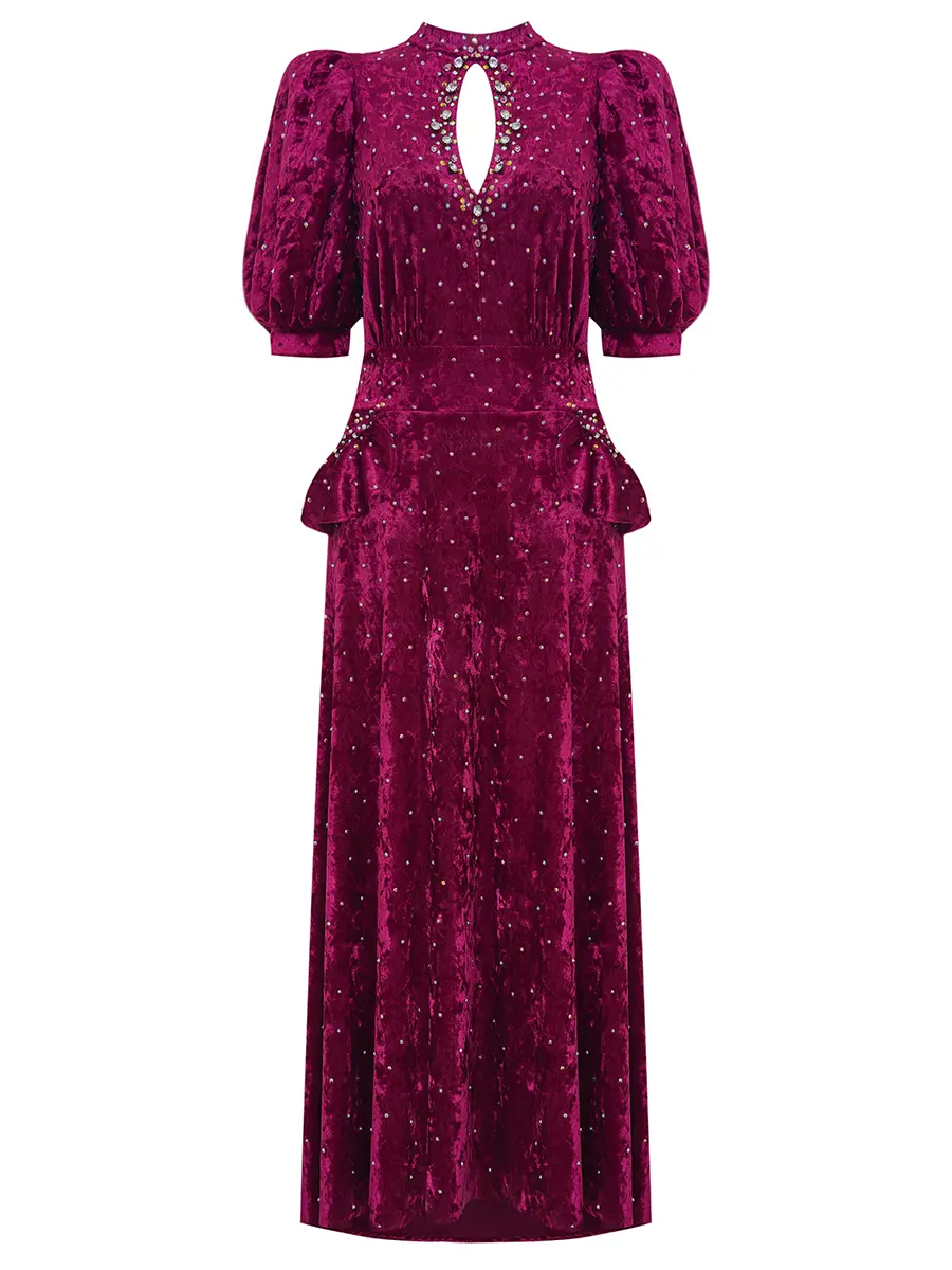 Платье бархатное