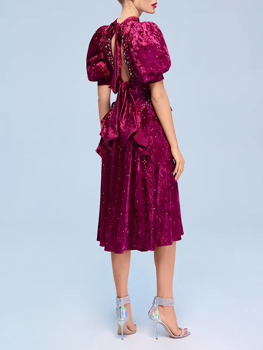 Платье бархатное
