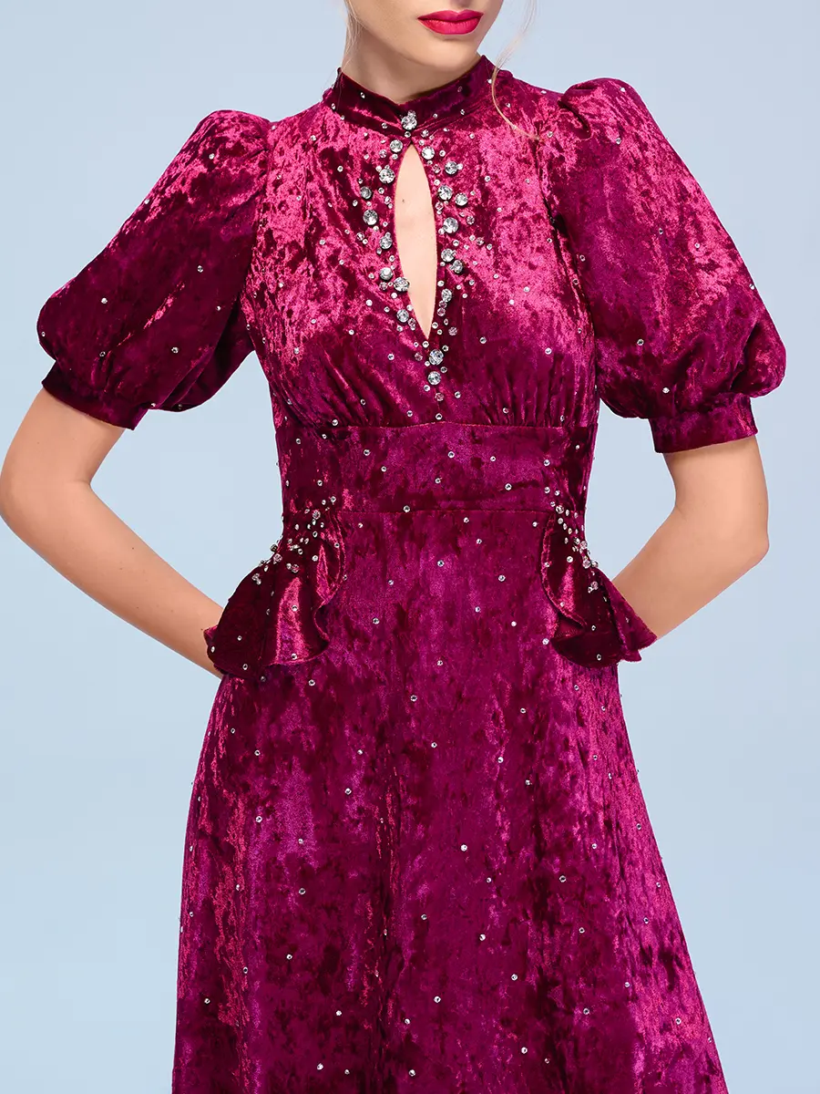 Платье бархатное