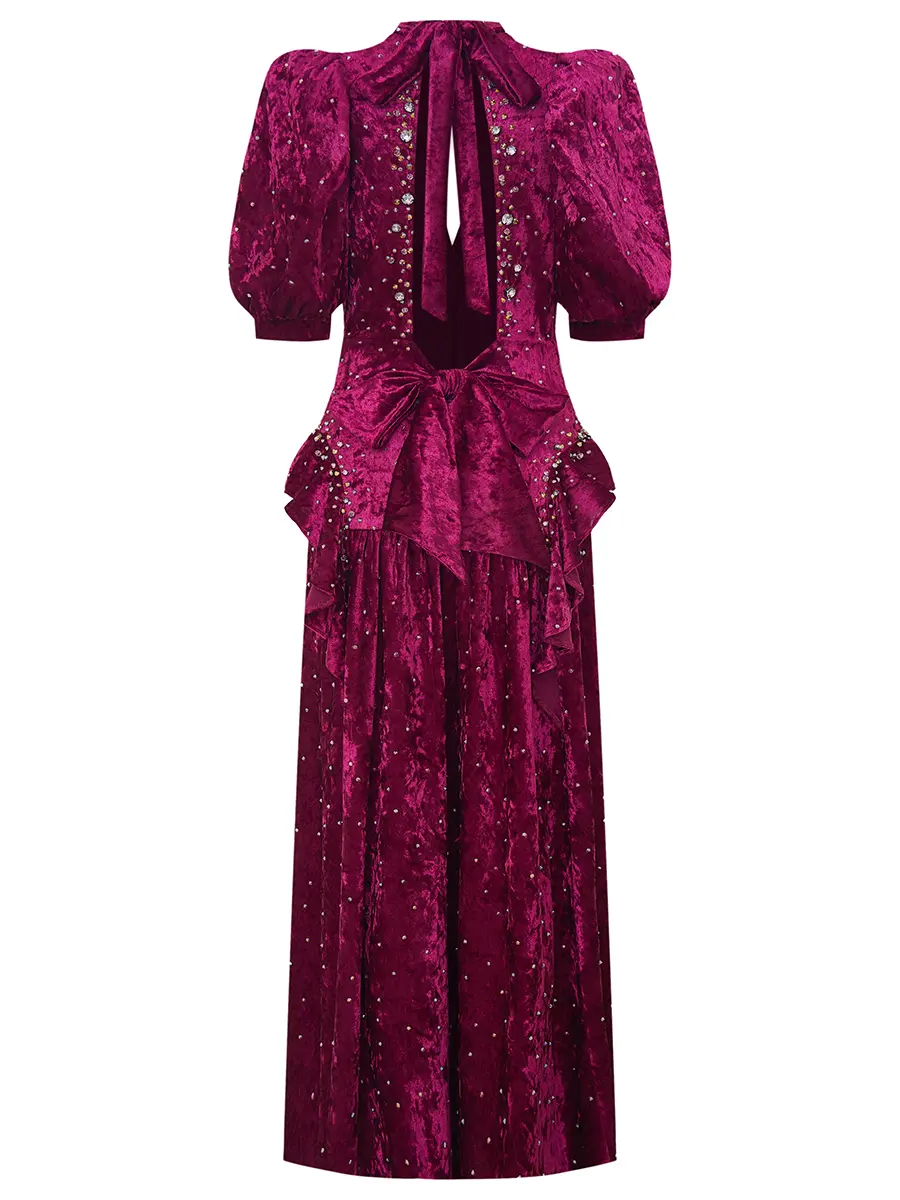 Платье бархатное