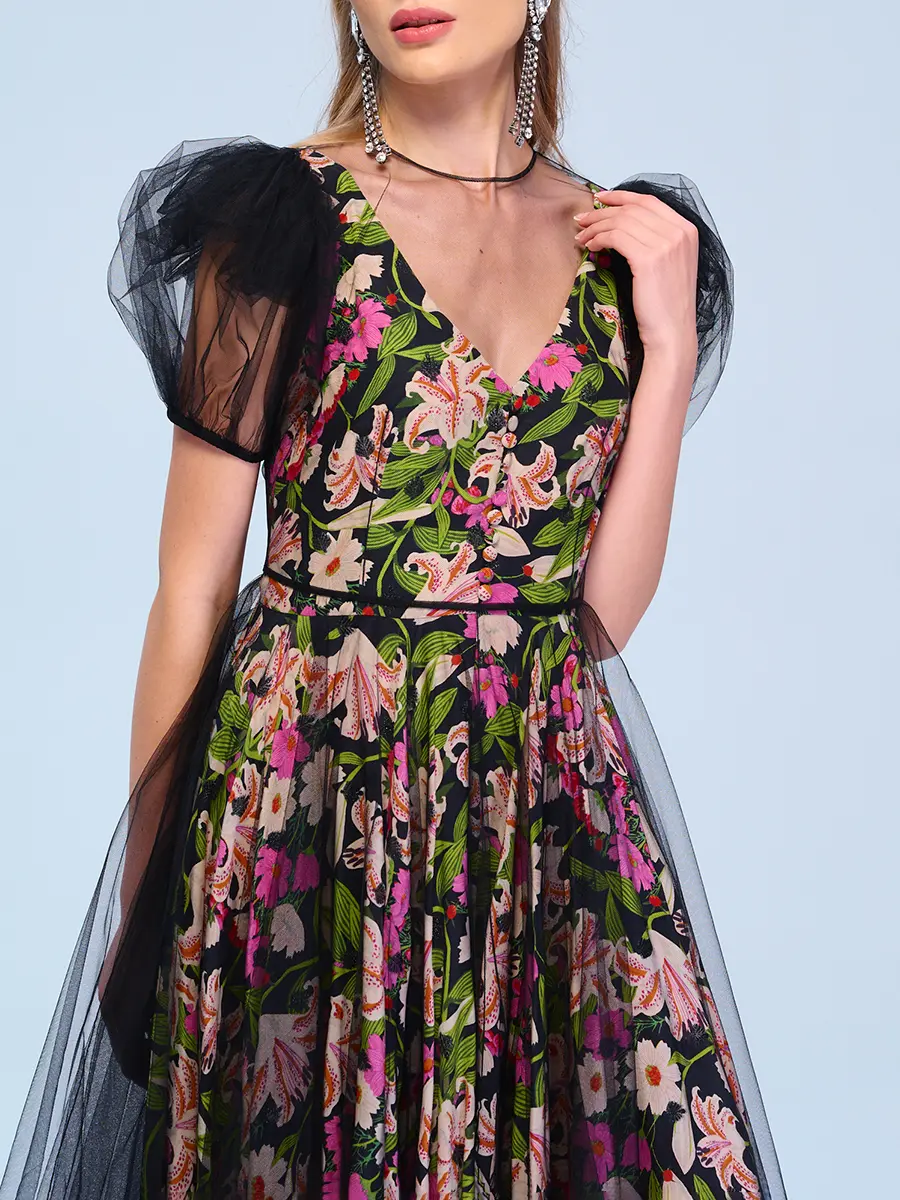 Платье двухслойное