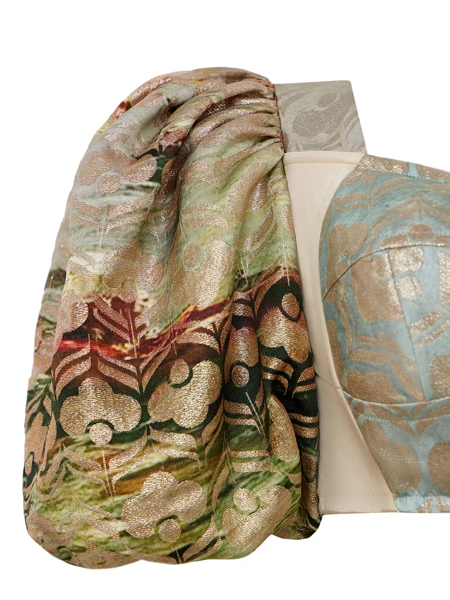 Топ и юбка из жаккарда