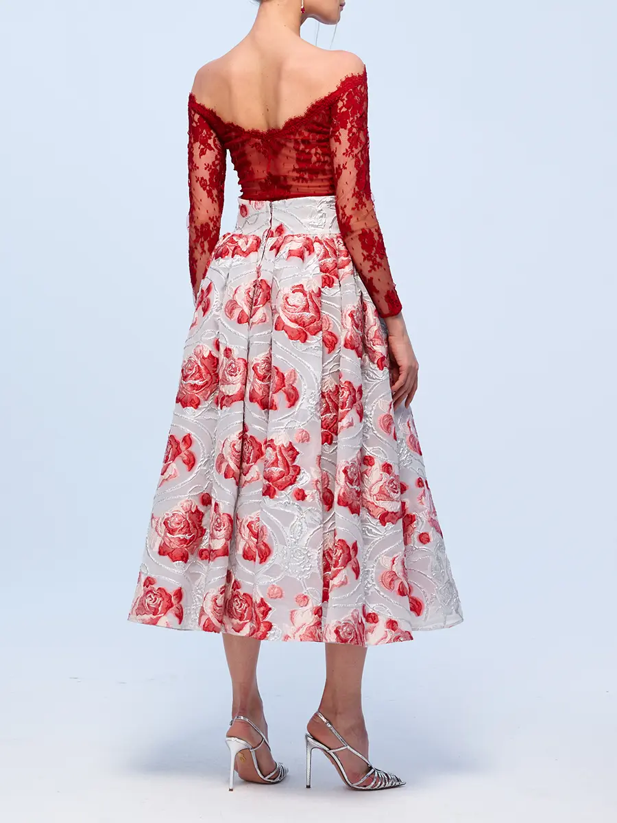 Юбка шелковая