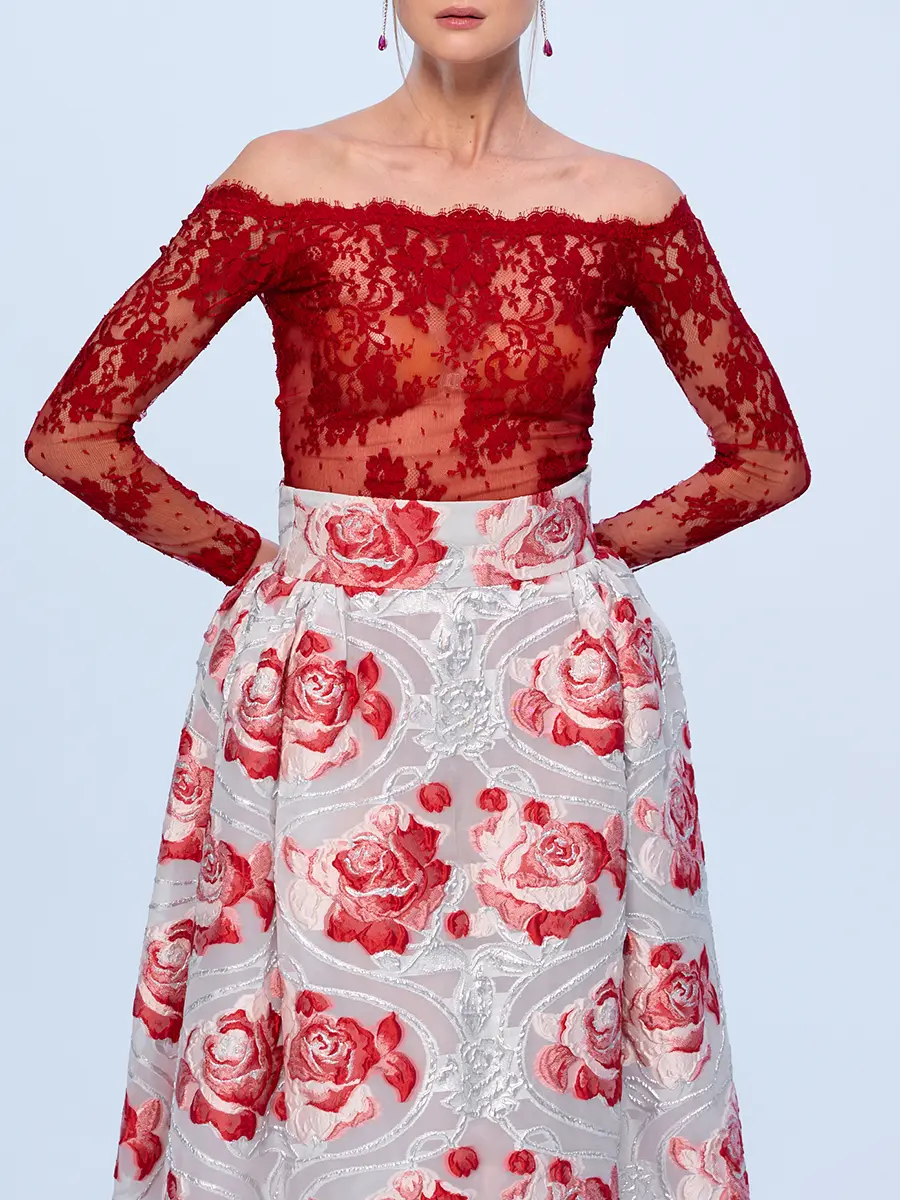 Юбка шелковая