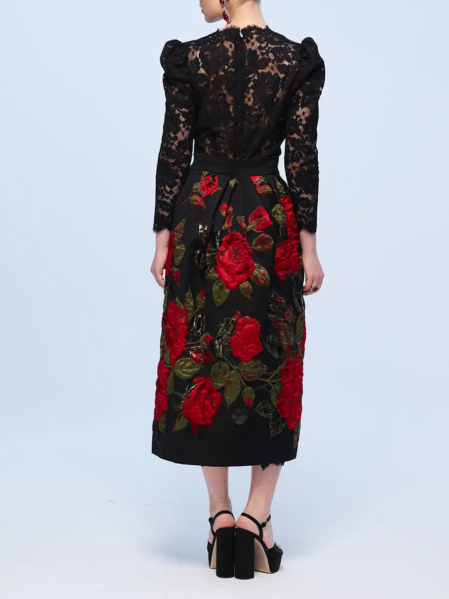 Юбка из жаккарда