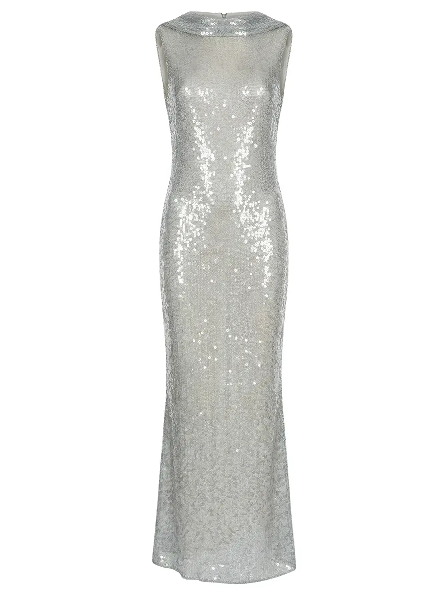 Платье Silver с пайетками