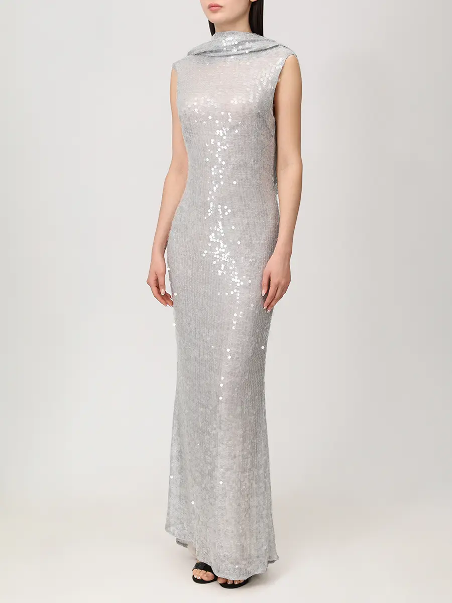 Платье Silver с пайетками