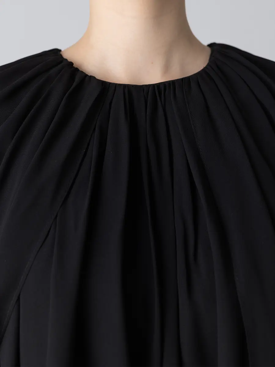 Платье-кейп шелковое