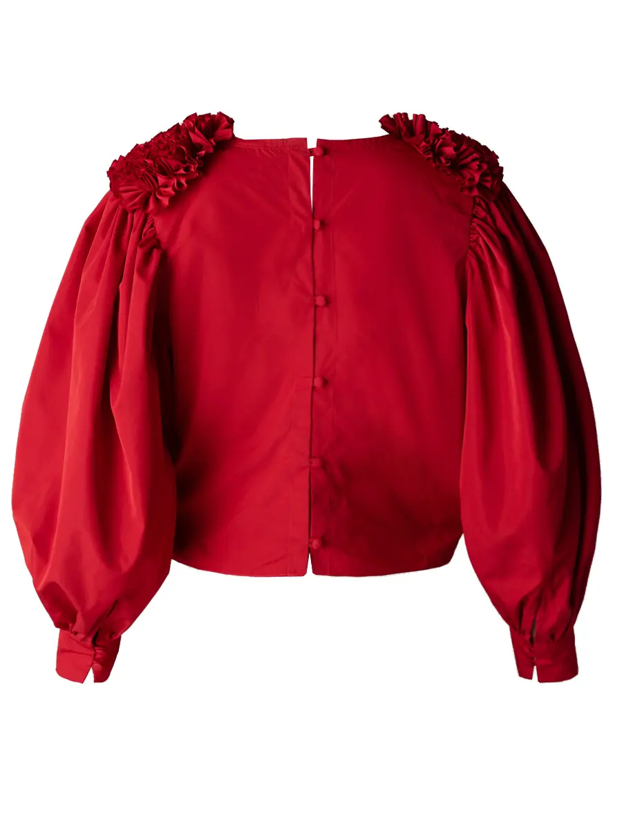 Блуза однотонная FLORA