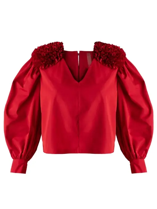 Блуза однотонная FLORA BÜRO UNIQUE