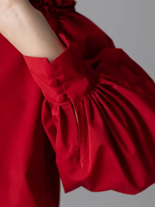 Блуза однотонная FLORA BÜRO UNIQUE