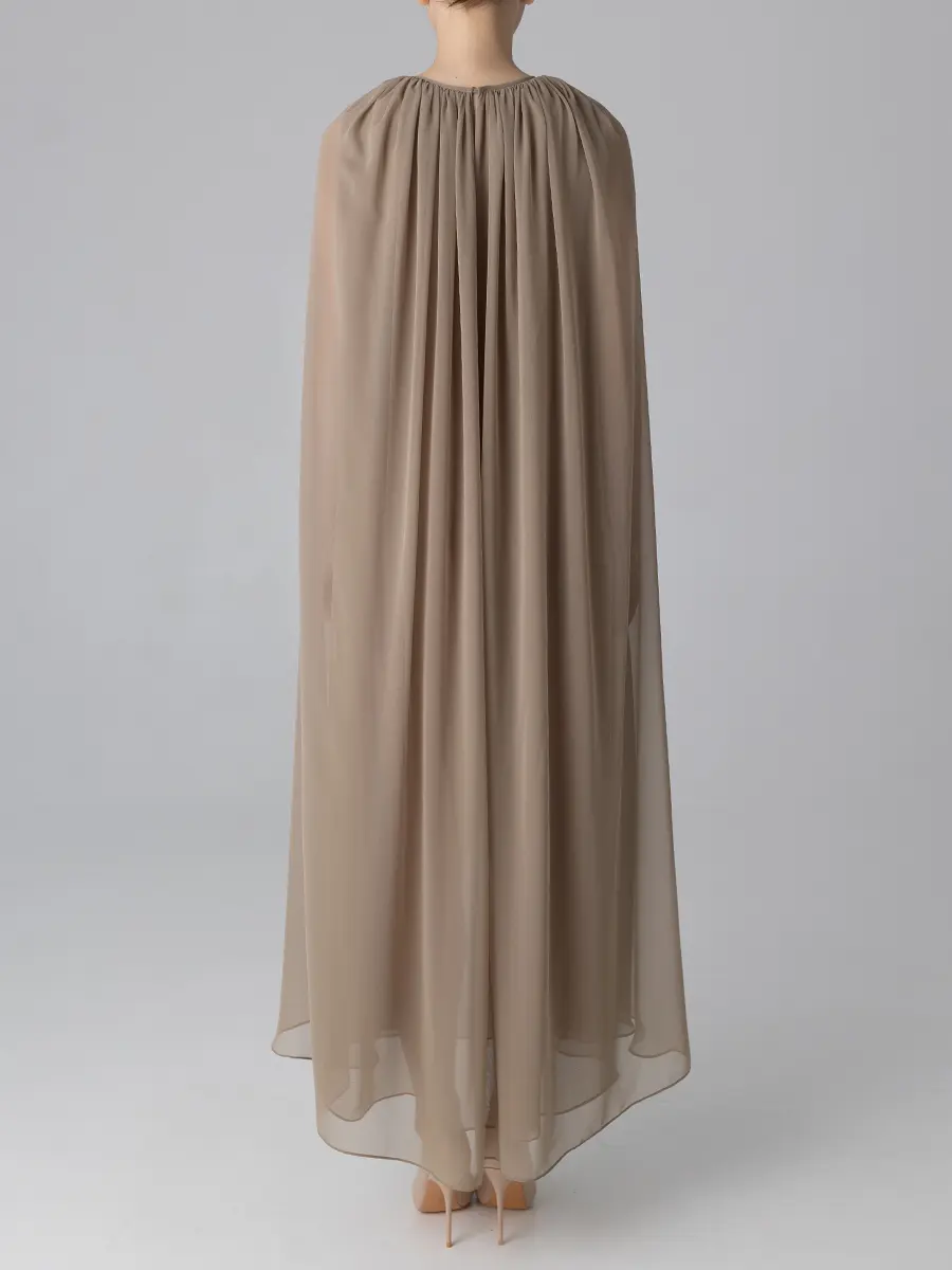Платье-кейп шелковое