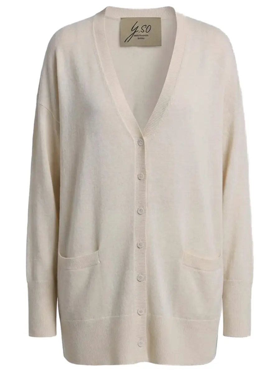 Кардиган из кашемира и шерсти Cashmere Tofu