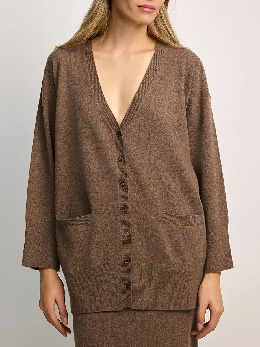 Кардиган из кашемира и шерсти Cashmere Truffle