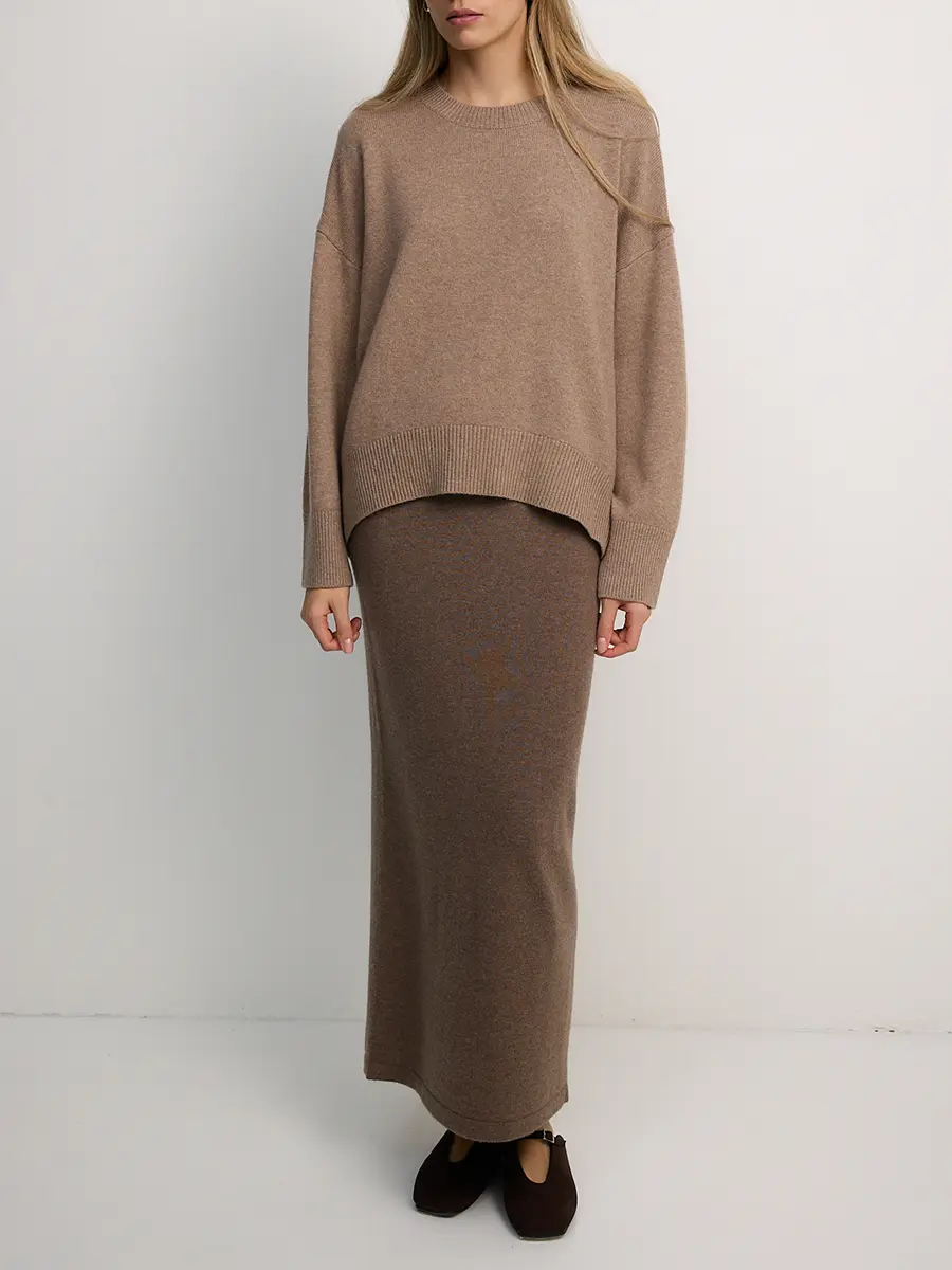 Юбка из кашемира и шерсти Cashmere Truffle