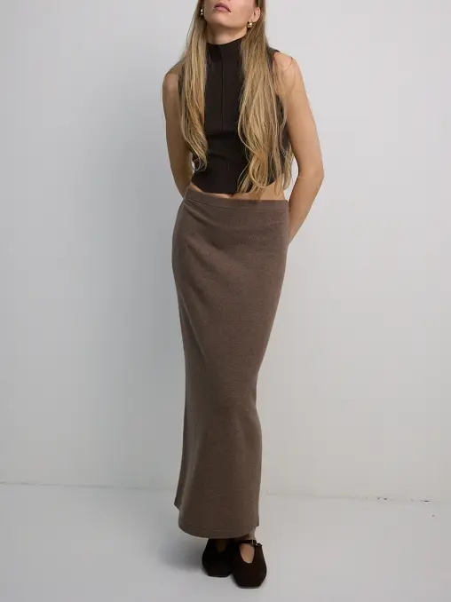 Юбка из кашемира и шерсти Cashmere Truffle Y.SO