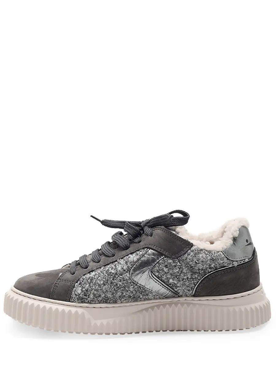 Кеды комбинированные на меху