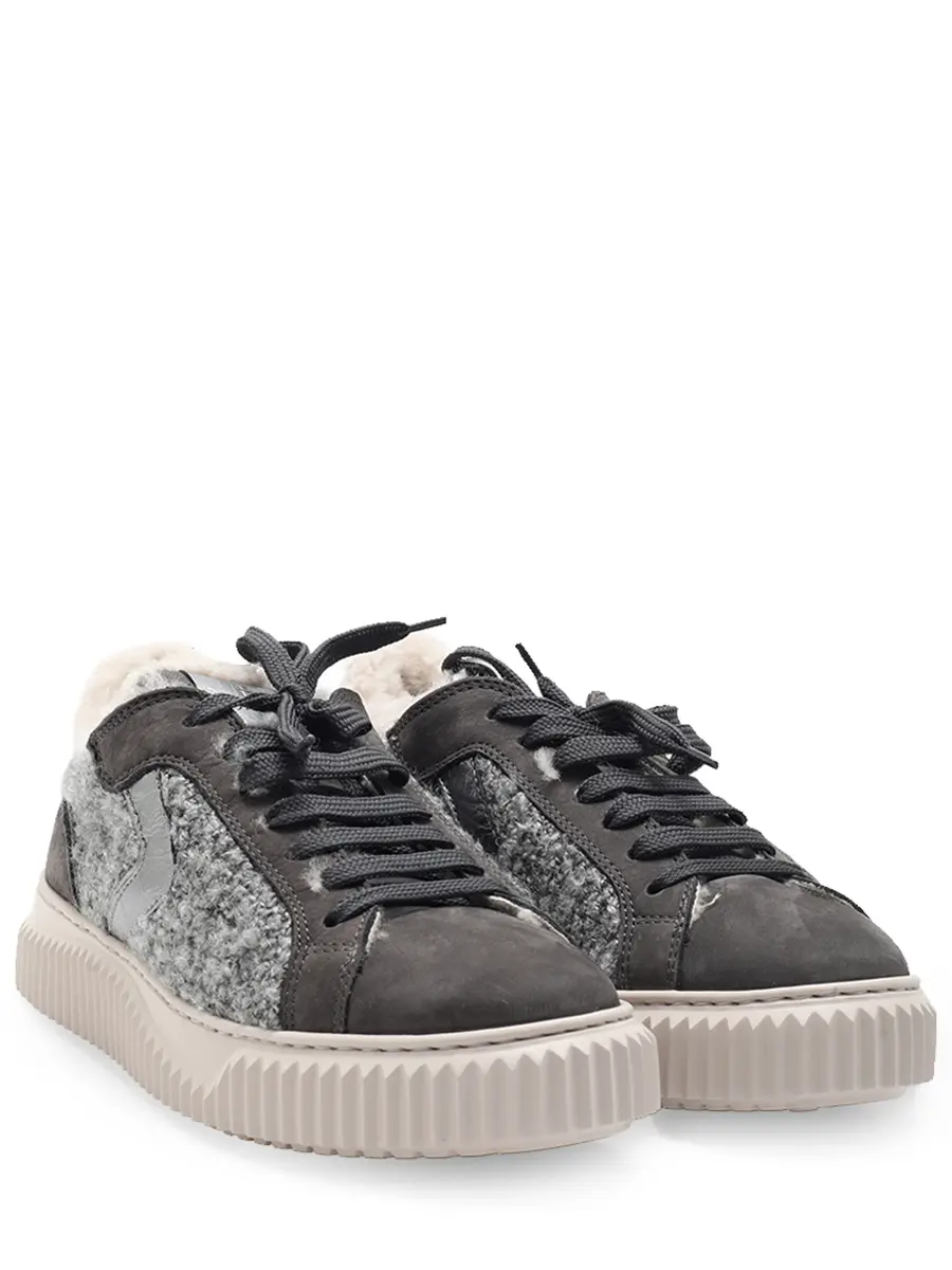 Кеды комбинированные на меху