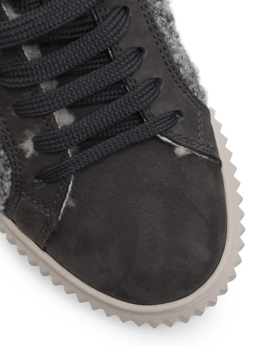 Кеды комбинированные на меху