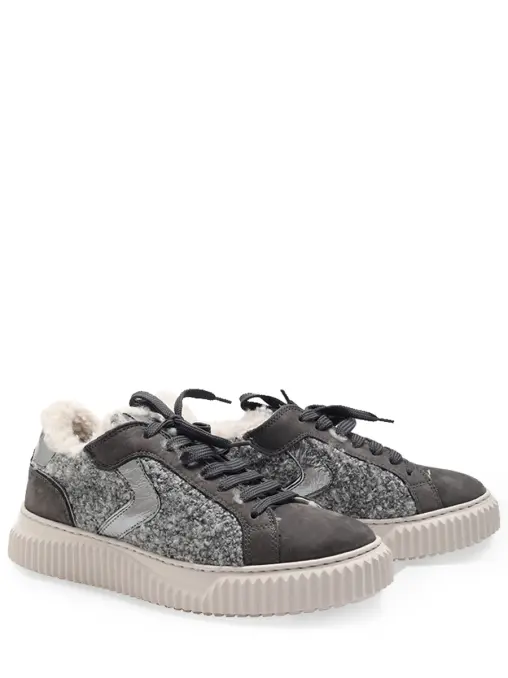 Кеды комбинированные на меху VOILE BLANCHE